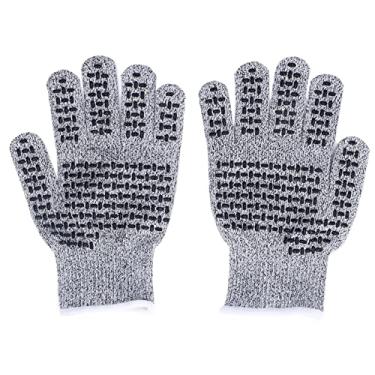 Imagem de Uplory 2 peças luvas resistentes ao corte, luvas de trabalho de cozinha de corte de segurança de silicone HPPE para jardinagem, cozinha, carpintaria, encanamento