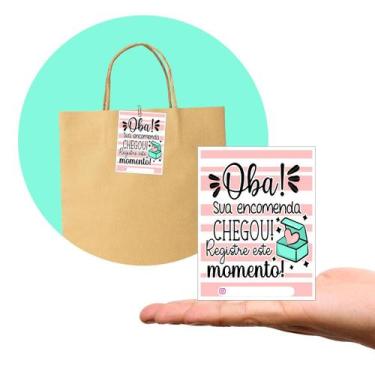 Imagem de Tag Cartão de Agradecimento  Pacote com 100 Peças  Tam. 7,5 x 10,5 cm 