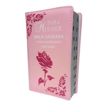 Imagem de Bíblia para Mulher Com Letras Hiper Gigantes Com Harpa e Corinhos - Pi