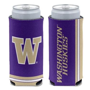 Imagem de WinCraft NCAA Washington Huskies Slim Can Cooler, cores do time, tamanho único