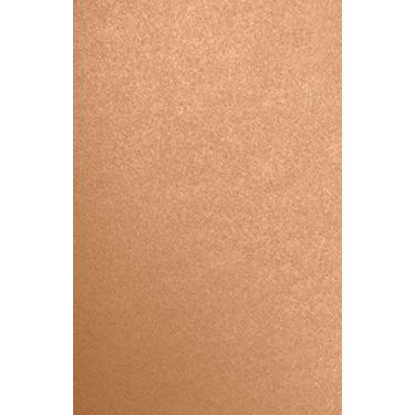 Imagem de Papel 11 x 17 - Cobre Metálico (50 Qtd.) | Perfeito para artesanato, convites, álbuns, fotos 28 x 43 cm, folhetos | Imprimível | Peso do texto de 36 kg | 1117-P-M27-50