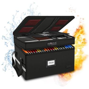 Imagem de Caixa de Documentos à Prova de Fogo ETRONIK - Grande, com Fechadura e 