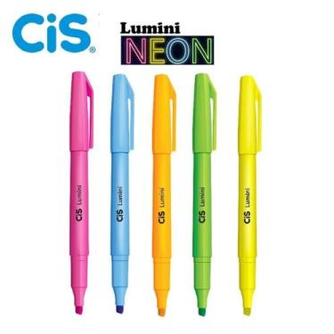 Imagem de Cis Lumini Neon Marca Texto 5 Cores - Super Oferta