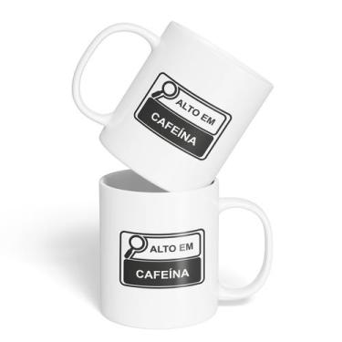 Imagem de Caneca Cerâmica - Alto em Cafeína - NANO LASER