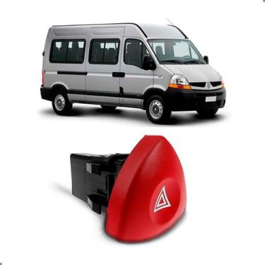 Imagem de Botão Pisca Alerta Emergência Master 2009 2010 2011 2012 - SP ACESSÓRI