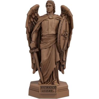 Imagem de Estátua Arcanjo Miguel - Versão 3 (Cor Madeira)