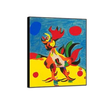 Imagem de MUHJDYC Pôster de arte de parede surrealismo - reprodução de impressões em tela famosa - quadro preto para decoração de sala de estar (rolha) 60 x 70 cm - 23 x 27 pol