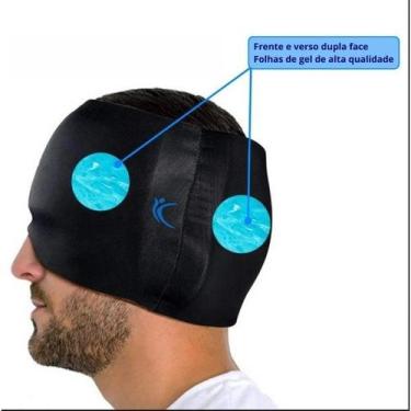 Imagem de Touca Dor de Cabeça dois lado Chapéu De Alívio Enxaqueca Máscara Terap