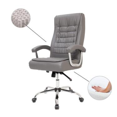 Imagem de Cadeira De Escritório Big c/Molas Ensacadas Cinza 150Kgs