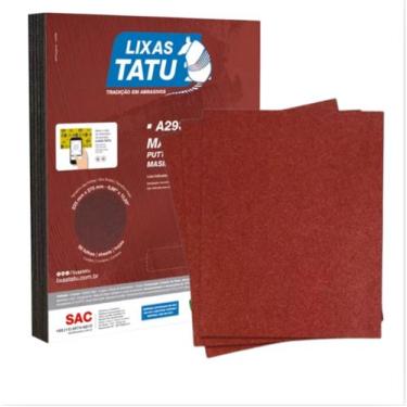 Imagem de Lixa Massa Trionite A293 Grão 150 - 225x275mm (50 Folhas) - Lixas Tatu