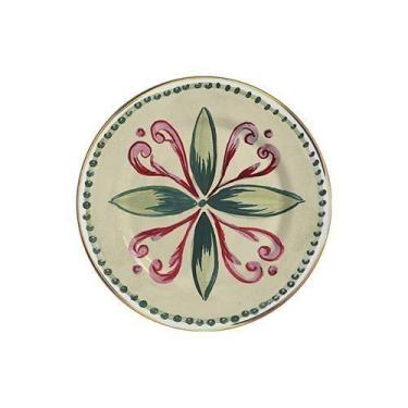 Imagem de Conjunto Com 6 Pratos Sobremesa Ravello Filete Ouro 21Cm - Alleanza Ce