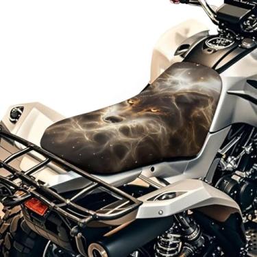 Imagem de SEANATIVE Capa para quadriciclo Lightning Wolf Acessórios de quatro rodas, capas de assento para esportes motorizados, almofada de motocicleta, respirável, protetor acolchoado resistente à água para a