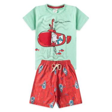 Imagem de Conjunto Infantil Menino - Submarino - Verde Água - ARTE E LAÇO, 4