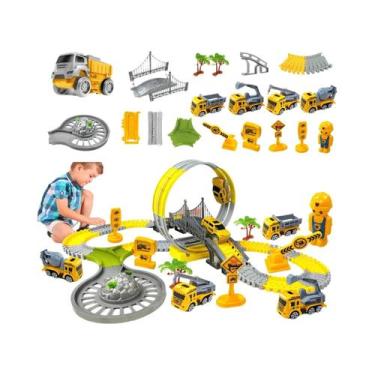 Imagem de Crianças Magia Escalada Pista Brinquedo Engenharia Carro Conjunto De T