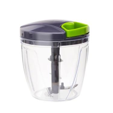 Imagem de Processador manual de alimentos, picador de legumes, pequeno cordão de puxar à mão, cortador de cebola, picador de alho para vegetais, gengibre, frutas, nozes, ervas, etc. (A1000)