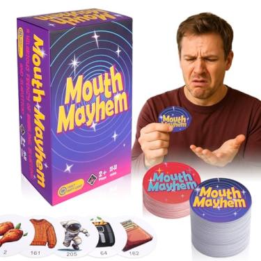 Imagem de BUSOHA Mouth Mayhem Words So Hard Card Game - 3 in 1 Board Party Games for Adult Fun Travel Toy for Game Night with 220 Picture Cards and 30 Penalty Cards Gift for Friend Party Adults Age 18-30