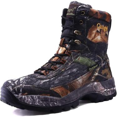 Imagem de Botas Militares Masculinas Camufladas à Prova D'água Botas De Caminhada Respiráveis Confortáveis Botas De Trekking Antiderrapantes Resistentes Ao Desgaste Sapatos De Cano Alto, Khaki, 8 UK