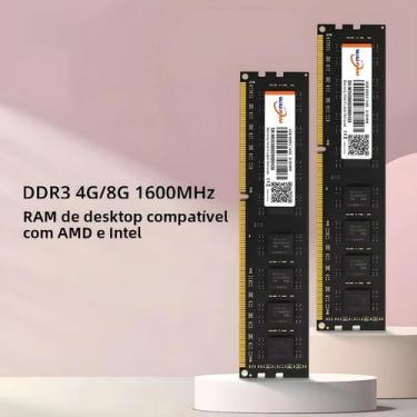 Imagem de Memória RAM DDR3 8GB 1600MHz - PC3-12800 - 240-Pin - Walram, DDR3 4G 1