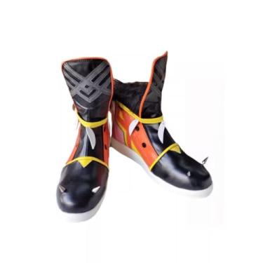 Imagem de COSGOGO Iansan Cosplay Tênis para Game Genshin Impact – Botas personalizadas feitas à mão para encenações e convenções, mulher, homem, Dia das Bruxas, Multi, 42