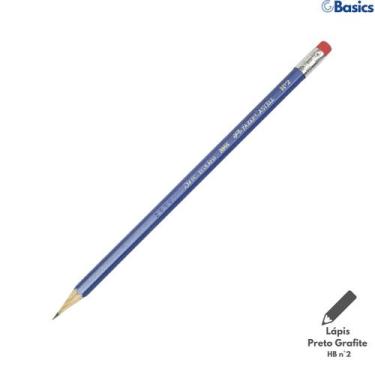 Imagem de Lapis Preto Nº 2 HB c/ Borracha Max Ecolapis Sextavado Azul - Faber Ca