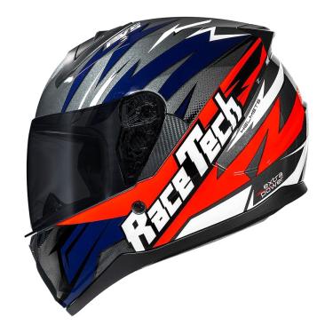 Imagem de Capacete Race Tech Sector Electro Cinza e Laranja