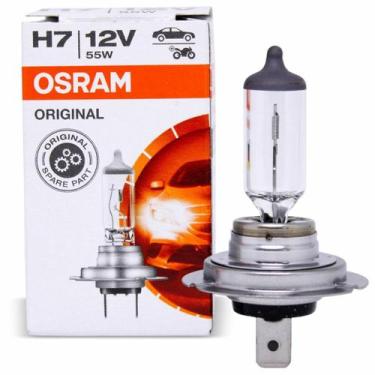 Imagem de Lâmpada Halógena Automotiva Osram Original H7 55W Branco Quente 3200k 