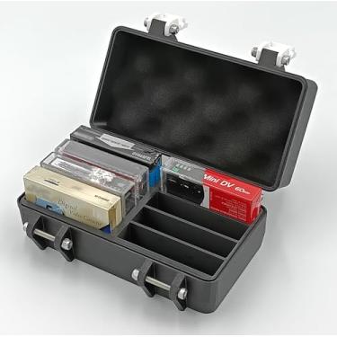 Imagem de Estojo protetor resistente para cassetes de vídeo digital (DV) - comporta 8 fitas