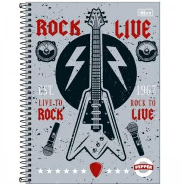 Imagem de Caderno capa dura 16 matérias pepper 256 folhas - Tilibra