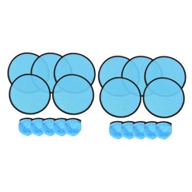 Imagem de UGPLM 10x Ventiladores dobráveis portáteis dobráveis para publicidade, decoração de viagens e desempenho, Azul