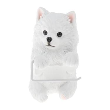 Imagem de ＫＬＫＣＭＳ Suporte para rolo de papel higiênico, dispensador de papel higiênico e porta-lenços para apartamento, Samoieda