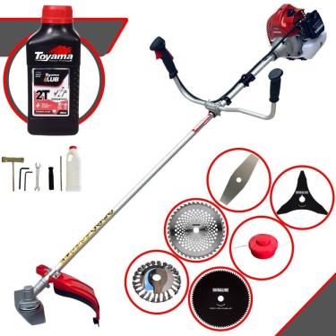 Imagem de Roçadeira Lateral Kawashima BCJ620L À Gasolina 62cc 3HP 10.000rpm Robusta Com Carretel + 4 Lâminas de Corte + Escova de Aço + ÓLEO TOYAMA 2 TEMPOS