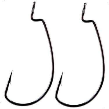 Imagem de Anzol OffSet Black Para Pesca Isca Soft Cartela 2pçs Summer Vários Tam