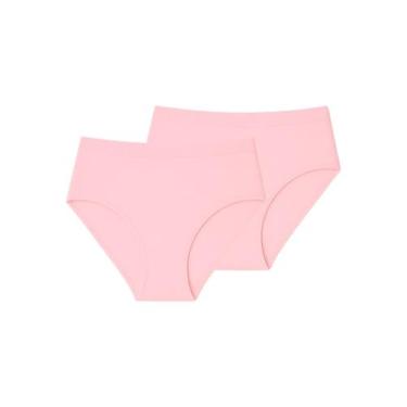 Imagem de Kit com 2 Calcinhas Alta Liz 70220, Rosa, M