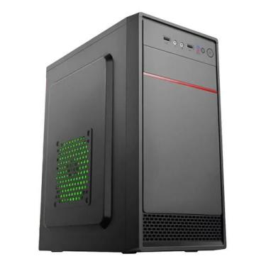 Imagem de Gabinete Pc Micro Atx Xway 01127 Com Fonte 600w Cooler Fan 120mm, Verd