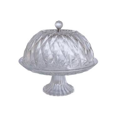 Imagem de Prato para Bolo Hauskraft Sutil com Pedestal em Vidro - 25 cm