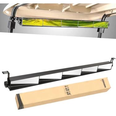 Imagem de 10L0L Espelho universal de carrinho de golfe com 5 painéis para Yamaha EZGO Club Car, elimina pontos cegos espelho retrovisor grande angular