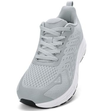 Imagem de Sapatos masculinos com bico largo – Sapatos de caminhada de largura larga, confortáveis, atléticos, tênis de corrida, treino, academia, para inchaço, joanete, fascite plantar, pés, sola de borracha