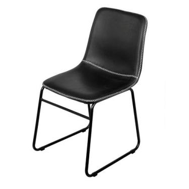 Imagem de Cadeira Verner Base Aço - Preta - ordesign