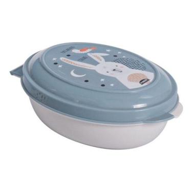 Imagem de Saboneteira 180 Ml Rosa Azul Decorada Bebê Plasútil, SABONETEIRA