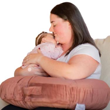 Imagem de Almofada de amamentação One Z com capa de amamentação integrada e bolsa de viagem gratuita – Almofada macia e de suporte para mamãe e bebê – portátil e confortável para alimentação, amamentação e