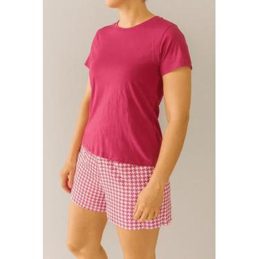 Imagem de Pijama Manga Curta Feminino Adulto - Caedu, Roxo, G