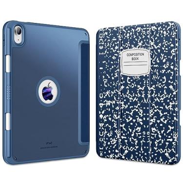 Imagem de VIKESI Capa para iPad 10ª geração de 10 polegadas lançada em 2022, traseira rígida fina fosca, moldura de TPU macio, suporte para lápis e capa hibernar/despertar automática para iPad 10 geração -