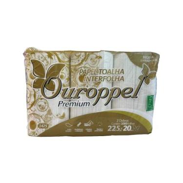 Imagem de Papel Toalha Interfolha 2 Dobras Folha Simples Premium 1.000 Folhas 22