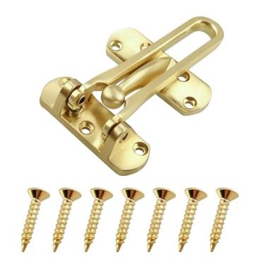 Imagem de U 9897 Trava de barra giratória para portas articuladas, trava de proteção de porta para proteção de segurança de crianças/animais de estimação, trava de segurança fundida para segurança doméstica