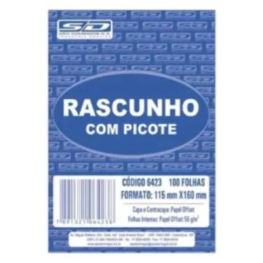 Imagem de Bloco Rascunho Com Picote 11.5x16cm 100 Folhas São Domingos