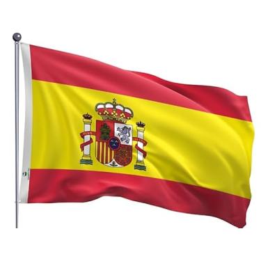 Imagem de Bandeira Espanha estampada dupla face - 0,90x1,28m