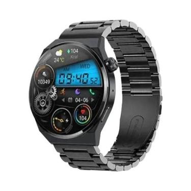 Imagem de Relógio Inteligente Bluetooth Unissex Ola Esporte GT5Pro Com GPS, Moni