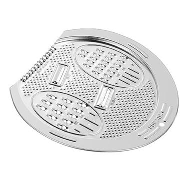 Imagem de Baoblaze Tábua de corte de vegetais de aço inoxidável, ferramenta de cozinha resistente de 10,6 x 8,8 polegadas, multifuncional, profissional, economiza espaço