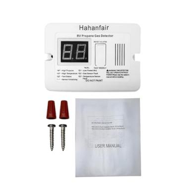 Imagem de Detector de gás propano RV Alarme de gás propano 85dB alarme som DC 12V serve para trailers RV (branco estilo curto)