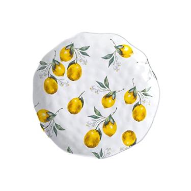 Imagem de Prato de serviço pratos de jantar criativos limão irregular plano jantar bife salada prato lanche prato doméstico vegetais prato bolo prato casa cozinha talheres pratos (cor: 25,4 cm)